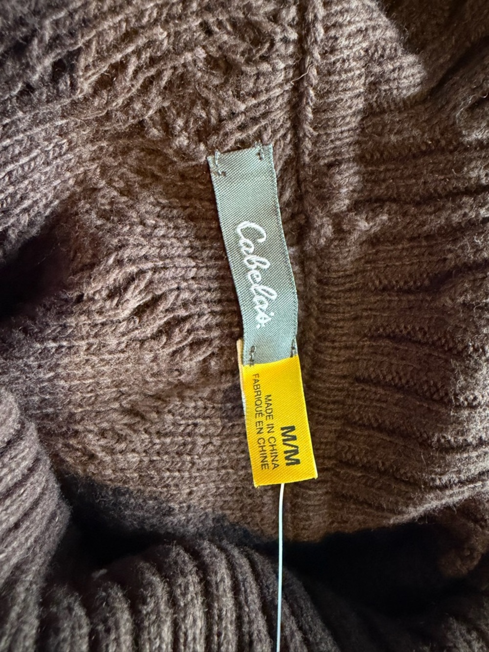 NWT: Cabela's Brown Ribbed Knit Sweater - Picture 5 of 5